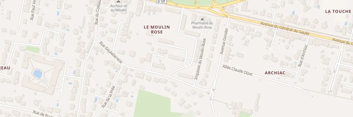 Plan du 6 Rue du Moulin Rose à Tonnay-Charente