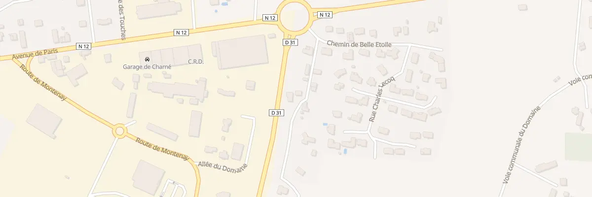 Plan du 6 Che du Domaine à Ernée