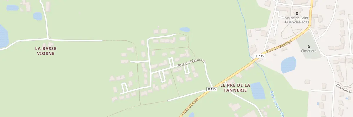 Plan du 6 Rue de l’Ecureuil à Saint-Ouën-des-Toits