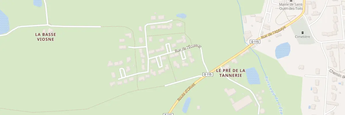 Plan du 11 Rue de l’Ecureuil à Saint-Ouën-des-Toits