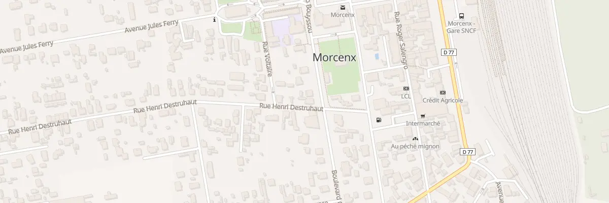 Plan du 14 Bd Galliéni à Morcenx-la-Nouvelle