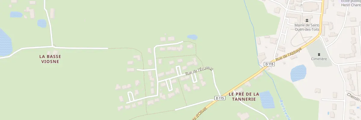 Plan du 8 Rue de l’Ecureuil à Saint-Ouën-des-Toits