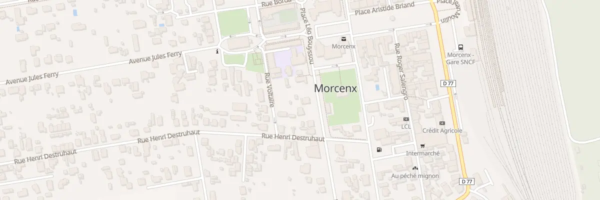 Plan du 6 Bd Galliéni à Morcenx-la-Nouvelle