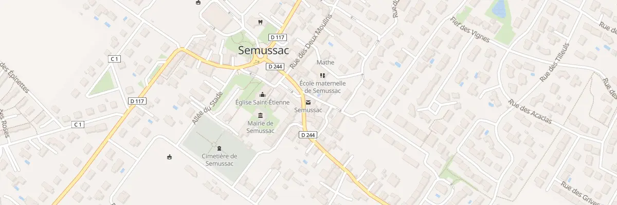 Plan du 1 Rue du Lignou à Semussac