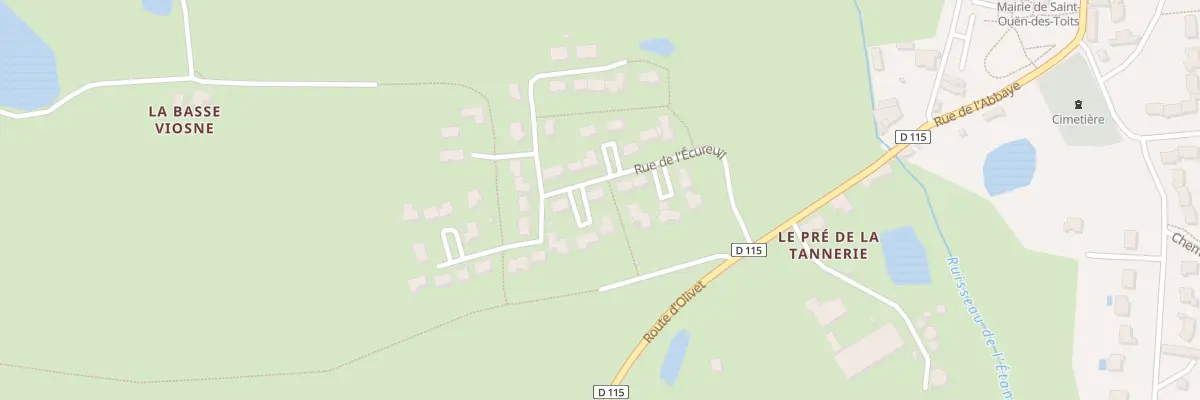 Plan du 13 Rue de l’Ecureuil à Saint-Ouën-des-Toits