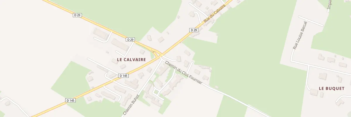 Plan du 593 Rue du Calvaire à Trévières