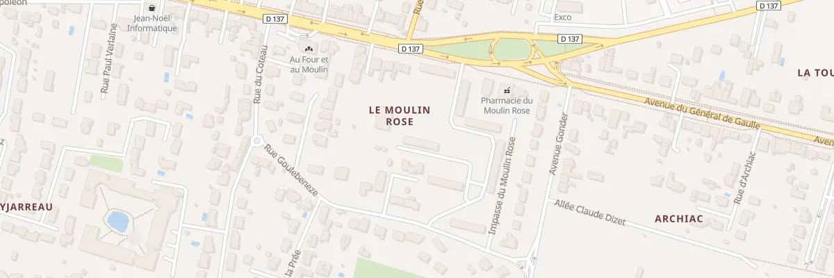 Plan du 2 Imp Finegoule à Tonnay-Charente