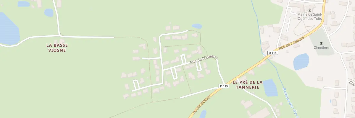 Plan du 12 Rue de l’Ecureuil à Saint-Ouën-des-Toits