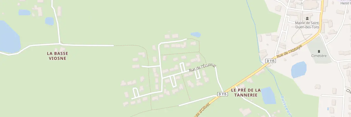 Plan du 10 Rue de l’Ecureuil à Saint-Ouën-des-Toits