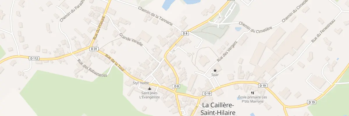 Plan du 1B Rue de la poste à La Caillère-Saint-Hilaire