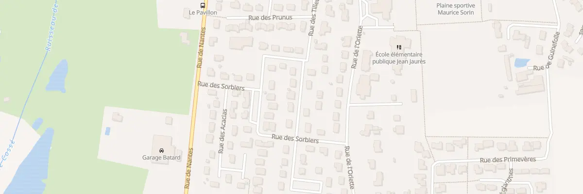Plan du 12 Rue des Cerisiers à Cossé-le-Vivien