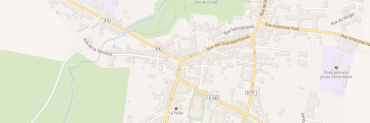 Plan du 1 Rue de Nantes à Cossé-le-Vivien