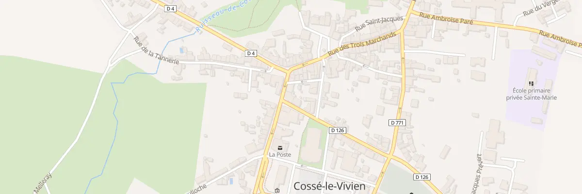 Plan du 1B Rue du Point du Jour à Cossé-le-Vivien