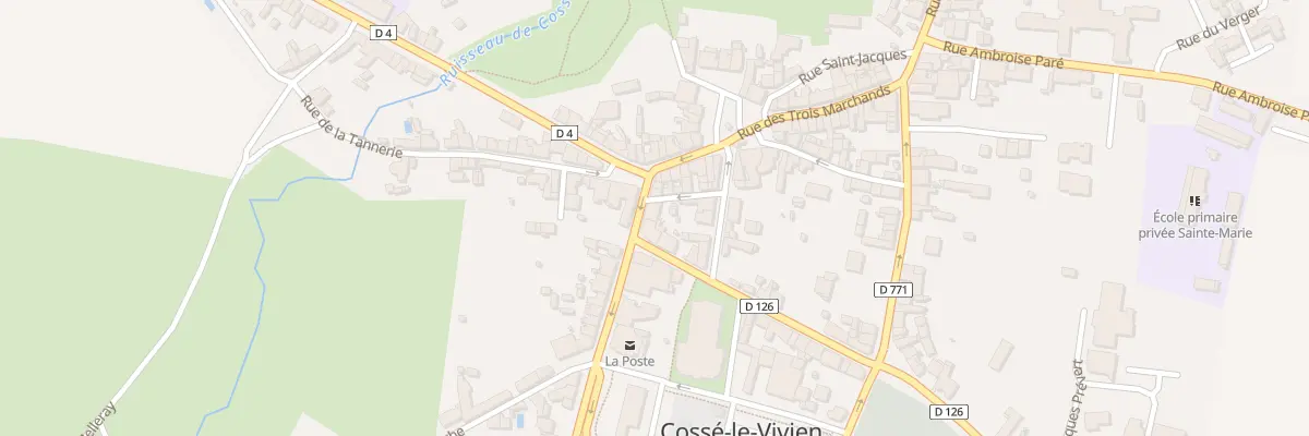 Plan du 7 Rue de Nantes à Cossé-le-Vivien