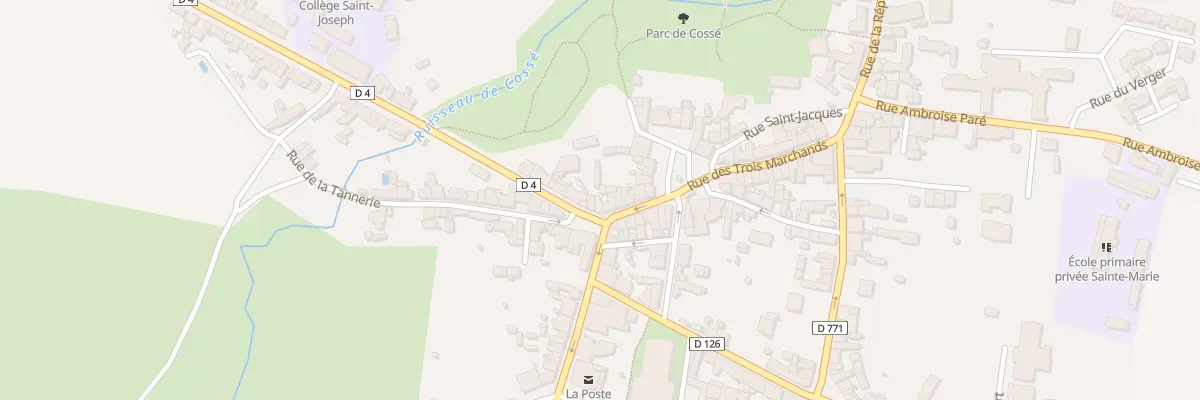 Plan du 2 Rue de Bretagne à Cossé-le-Vivien