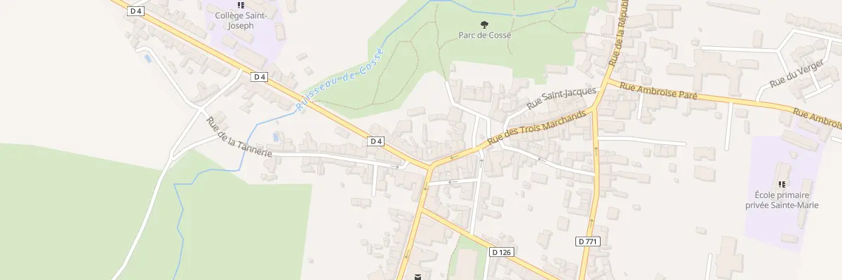 Plan du 4 Rue de Bretagne à Cossé-le-Vivien
