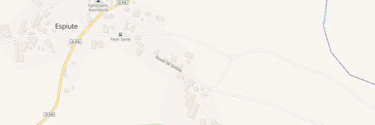 Plan du 15 Rte de Gestas à Espiute