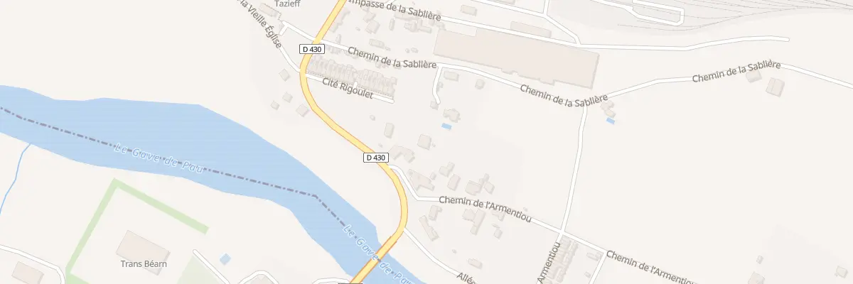 Plan du 9448 Av du Stade à Puyoô