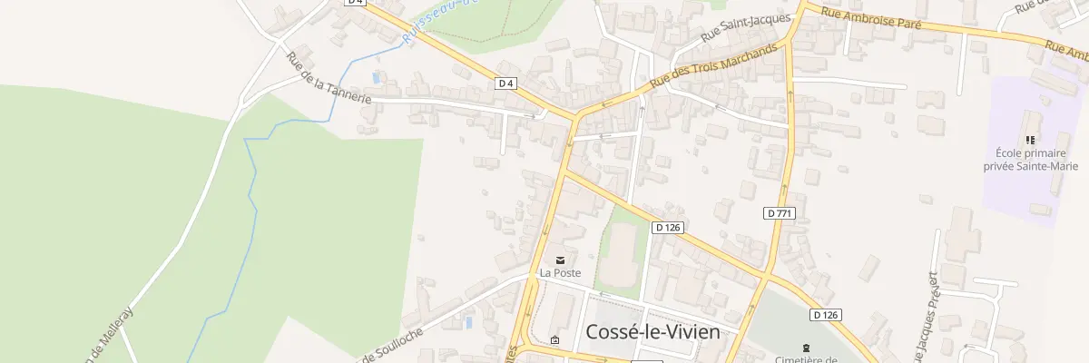 Plan du 8 Rue de Nantes à Cossé-le-Vivien