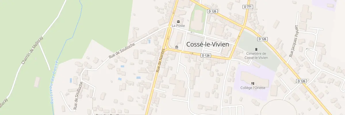 Plan du 29 Rue de Nantes à Cossé-le-Vivien