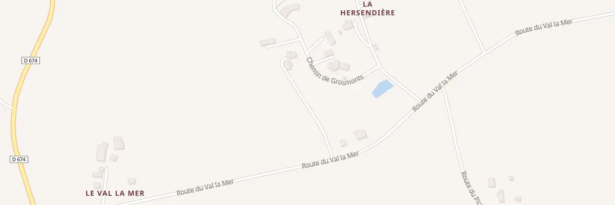 Plan du 5 Rte du Val La Mer -Ste Marie L à Souleuvre en Bocage