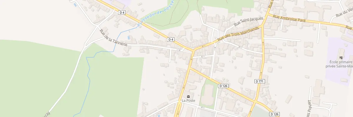 Plan du 7 Rue de la Tannerie à Cossé-le-Vivien