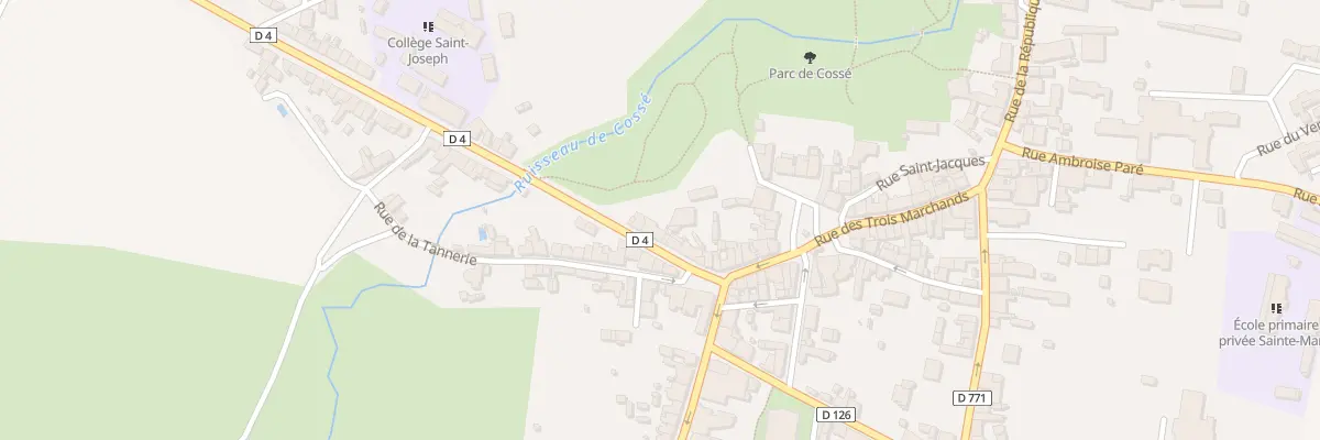 Plan du 20 Rue de Bretagne à Cossé-le-Vivien