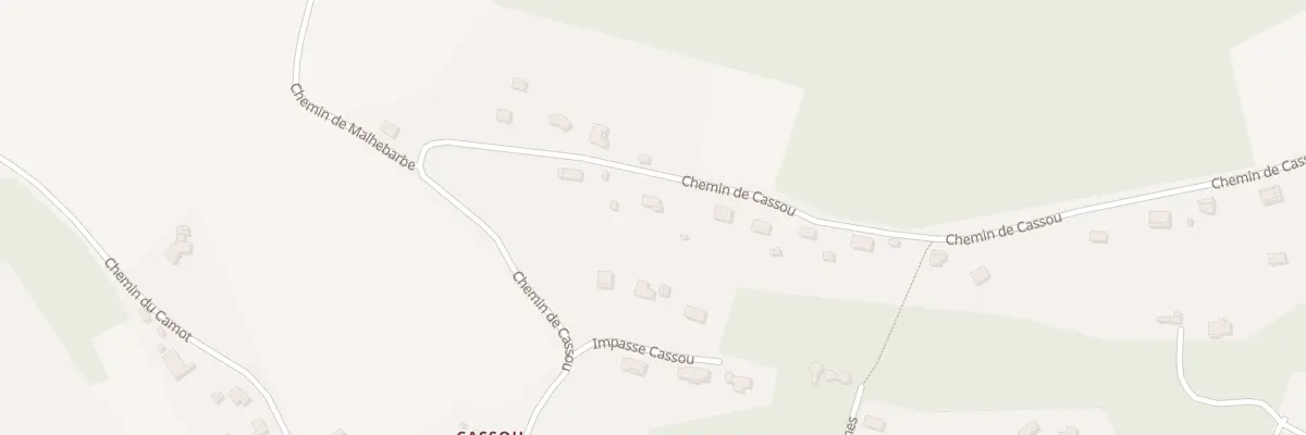 Plan du 630 Che de Cassou à Puyoô