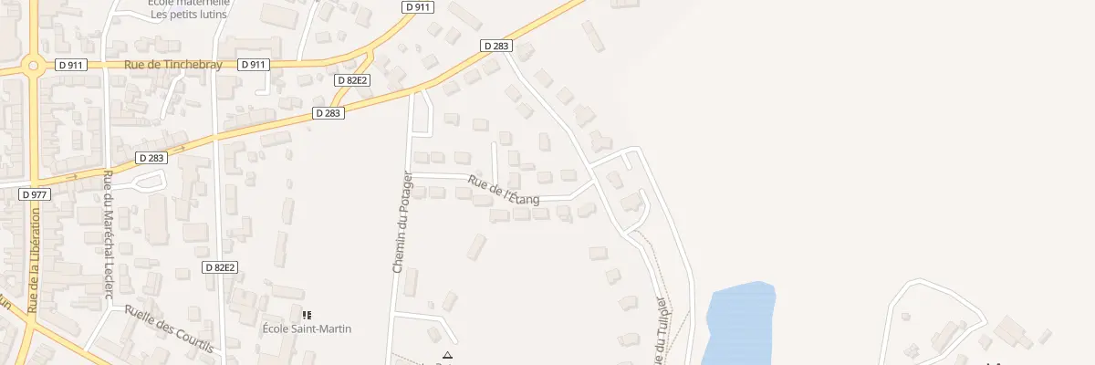 Plan du 13 Rue de l’Etang - Sourdeval à Sourdeval