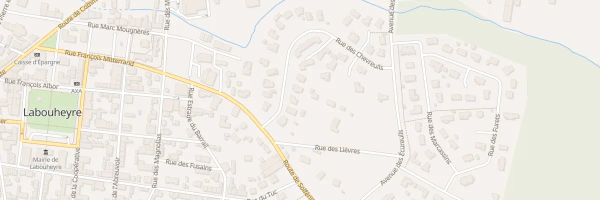 Plan du 56 Rue des Chevreuils à Labouheyre