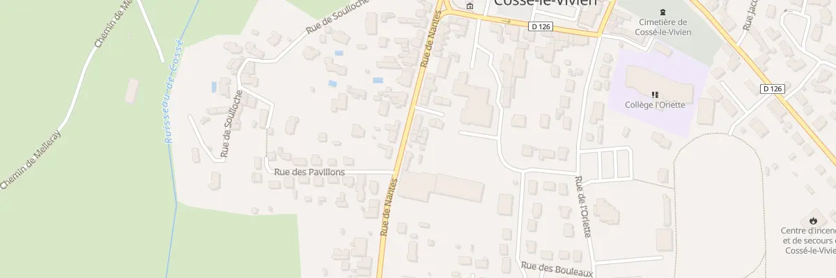 Plan du 53 Rue de Nantes à Cossé-le-Vivien