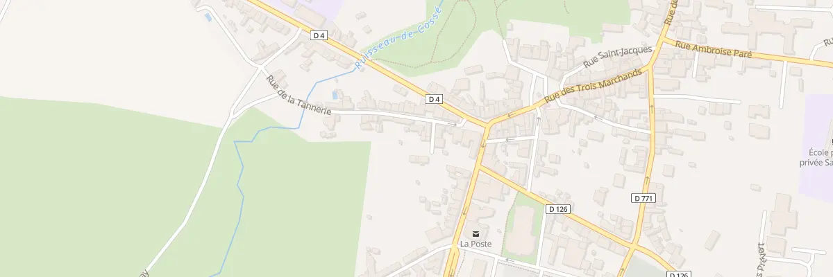 Plan du 17 Rue de la Tannerie à Cossé-le-Vivien
