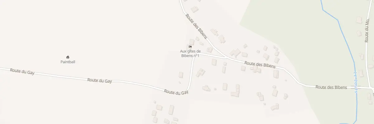 Plan du 635 Rte du Gay à Préchacq-les-Bains