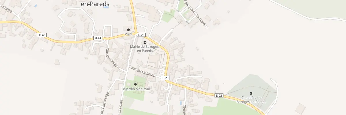 Plan du 35 Rue Marechal de Lattre de Tass à Bazoges-en-Pareds