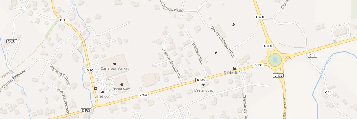 Plan du 2 Che de Labiotte à Salies-de-Béarn