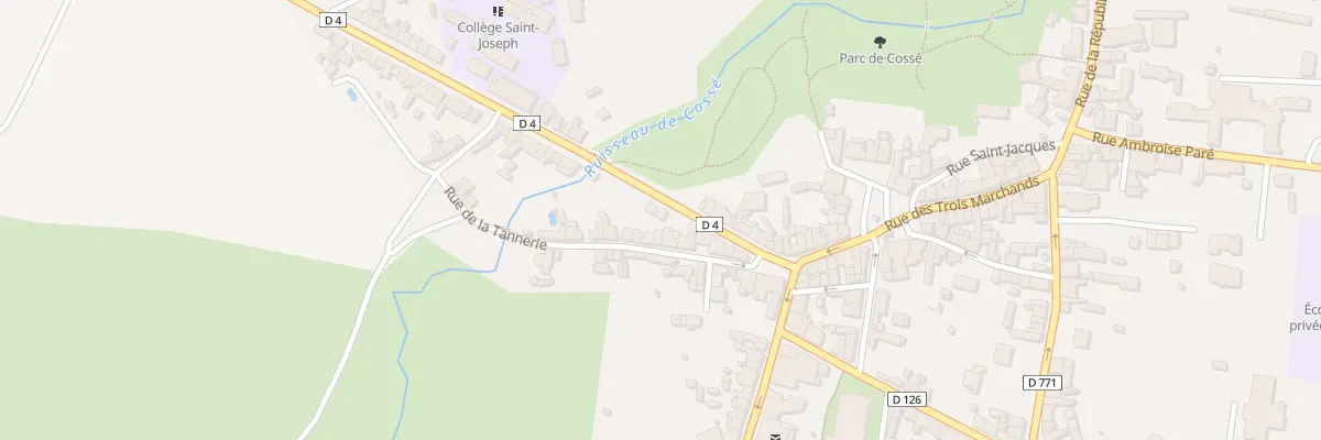 Plan du 21 Rue de Bretagne à Cossé-le-Vivien