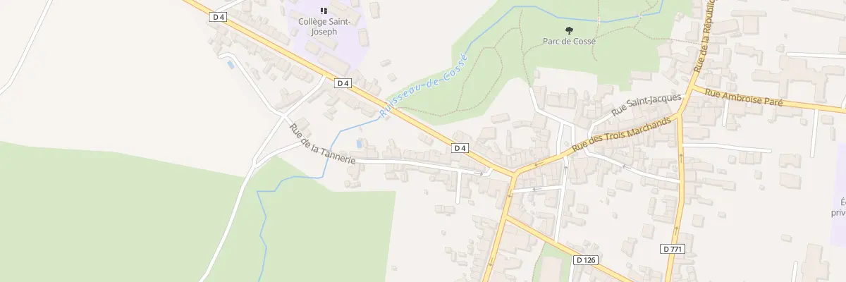 Plan du 23 Rue de Bretagne à Cossé-le-Vivien