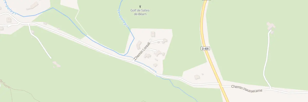 Plan du 2 Che Loreak à Salies-de-Béarn