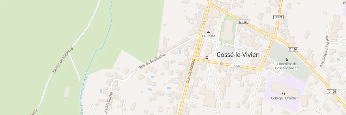 Plan du 9 Rue de Soulioche à Cossé-le-Vivien