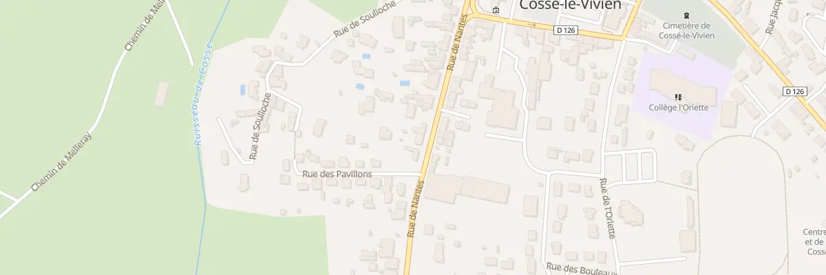 Plan du 70 Rue de Nantes à Cossé-le-Vivien