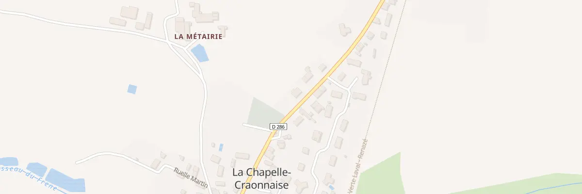 Plan du 1 Rue de la Gare à La Chapelle-Craonnaise