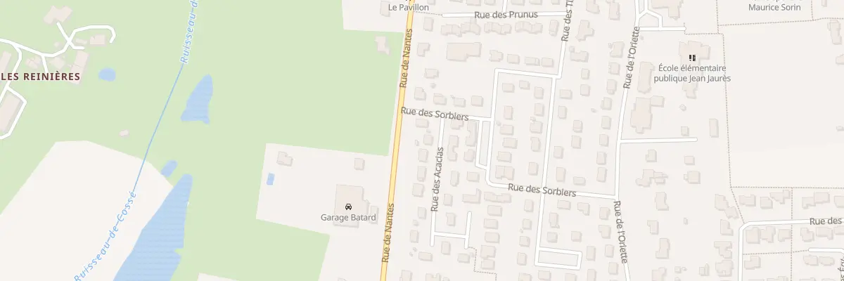 Plan du 2 Rue des Acacias à Cossé-le-Vivien
