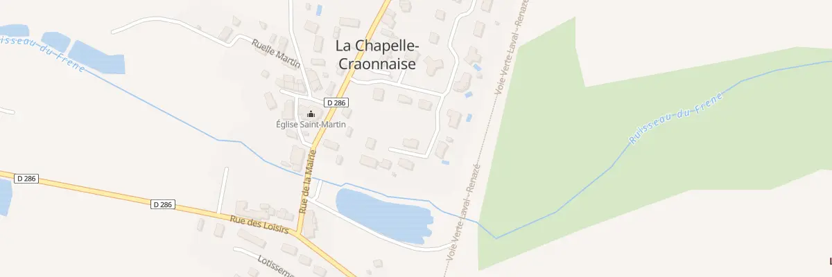 Plan du 2 Rue du Fresne à La Chapelle-Craonnaise