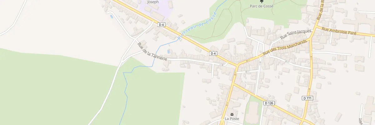 Plan du 31 Rue de la Tannerie à Cossé-le-Vivien