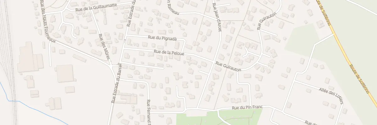 Plan du 174 Rue de la Peloue à Labouheyre