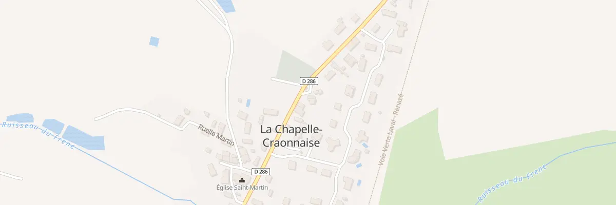 Plan du 1 Rue de la Mairie à La Chapelle-Craonnaise
