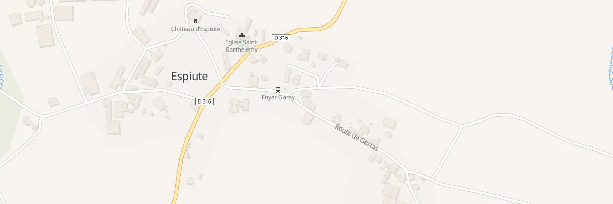 Plan du 7 Rte de Gestas à Espiute