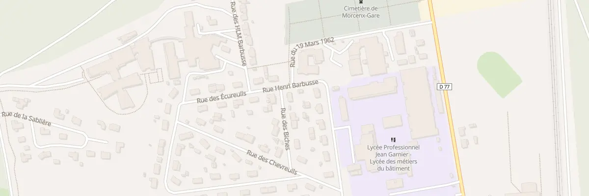 Plan du 10 Rue des Biches à Morcenx-la-Nouvelle