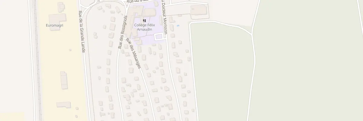 Plan du 347 Rue du Docteur Morisson à Labouheyre