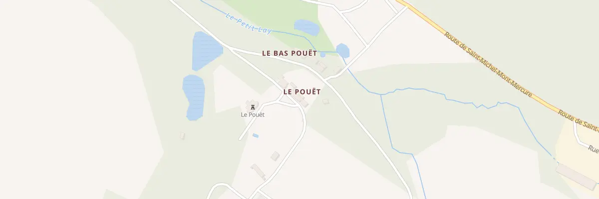 Plan du 1 Le Pouet à Saint-Mars-la-Réorthe